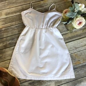 J. Crew Factory NWOT White Linen Cami Dress Sz S